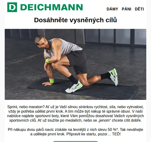 DEICHMANN: -50 % na druhý pár obuvi – červenec 2026 | Nuslet.cz