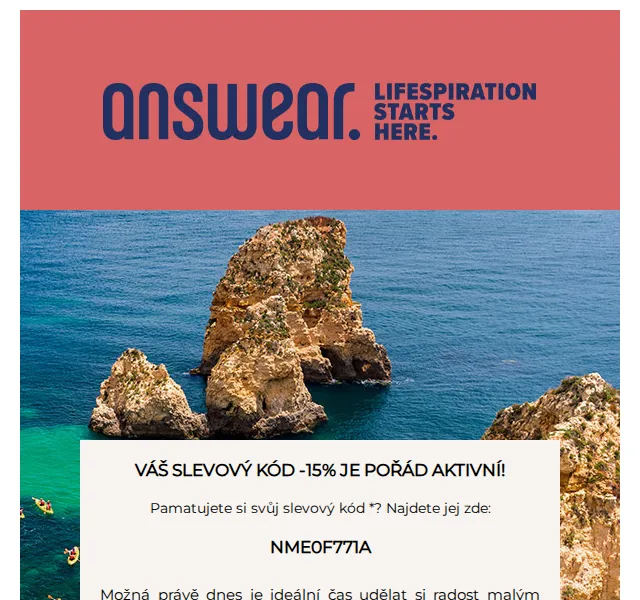 ANSWEAR.cz: Slevový kód -15 % – červen 2026 | Nuslet.cz