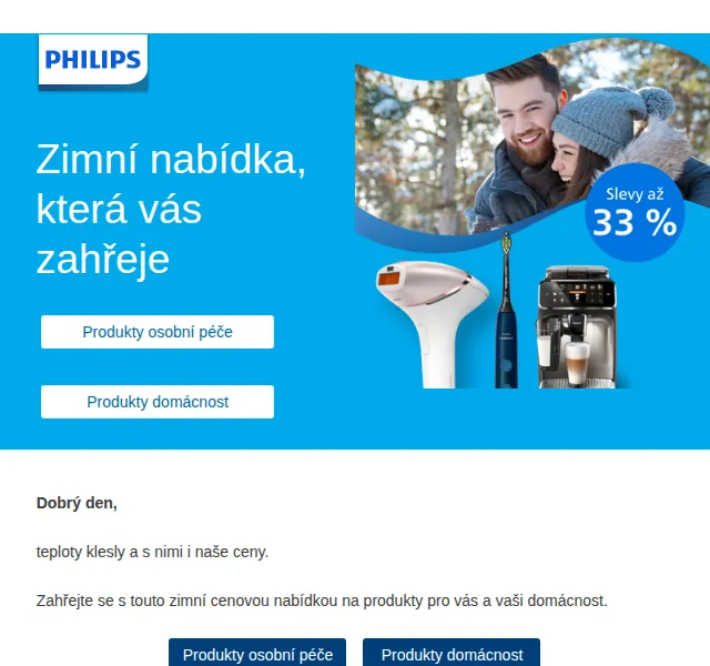 Philips: až 33 % slevy na epilátory, holicí strojky a kávovary – červenec 2026 | Nuslet.cz