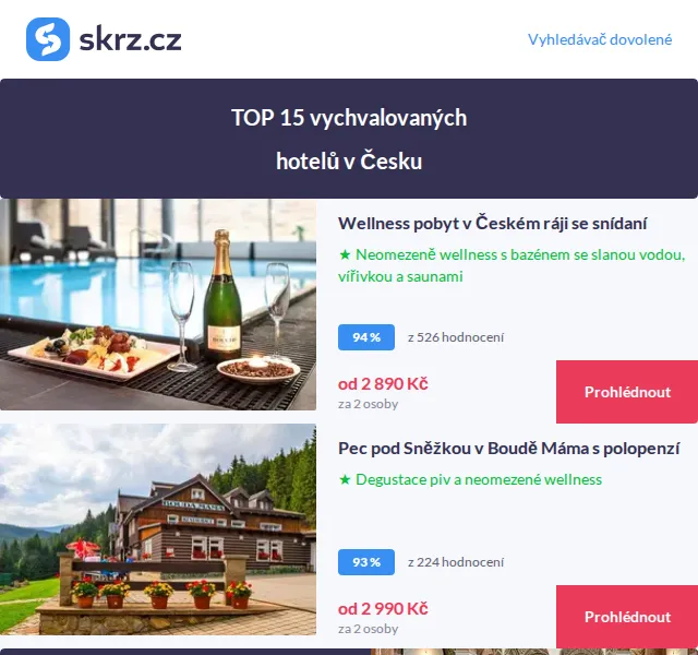 Vánoce na Skrz: TOP 15 hotelů v Česku – červen 2026 | Nuslet.cz