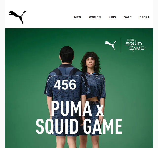 PUMA x SQUID GAME limitovaná kolekce – červen 2026 | Nuslet.cz