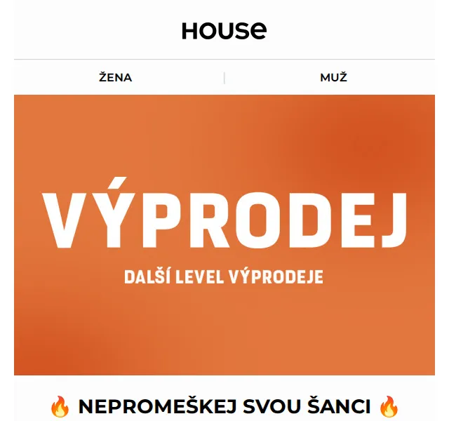 HOUSE: Výprodej až 50 % – červenec 2026 | Nuslet.cz