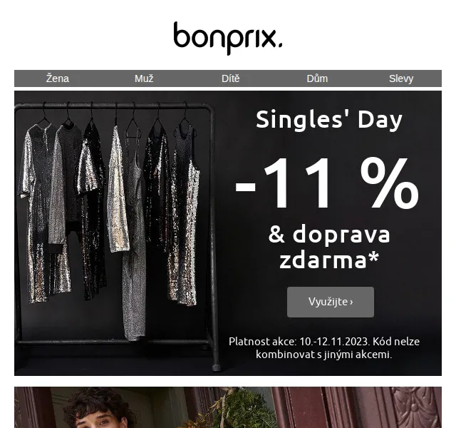 bonprix: sleva 11 % na bundy a kabáty – červen 2026 | Nuslet.cz