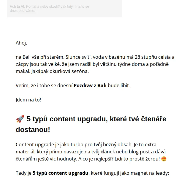 David Lörincz: Jak na content upgrade a AI outreach – červen 2026 | Nuslet.cz