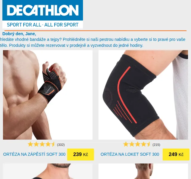 DECATHLON: Bandáže a tejpy za skvělé ceny – červen 2026 | Nuslet.cz