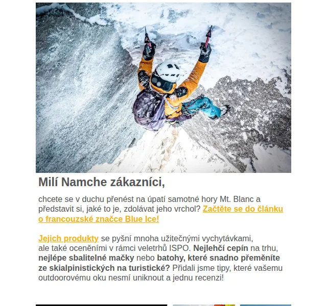 Namcheshop: Blue Ice a zimní výprodej až -50% – červen 2026 | Nuslet.cz