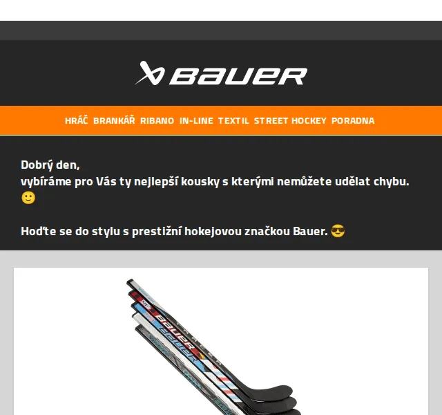 Bauer Hockey Česko: Mystery Mini Stick levá 699 Kč – červen 2026 | Nuslet.cz