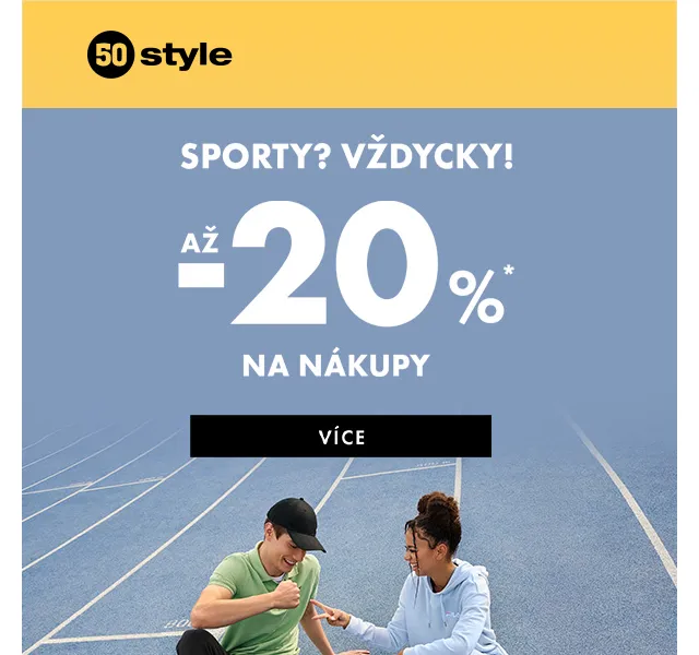 50style: -20% na sport a -15% na Nike – červen 2026 | Nuslet.cz