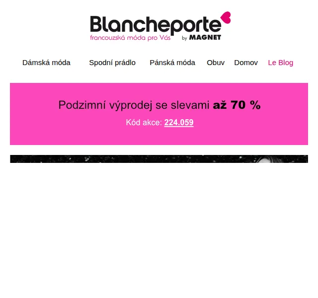 Blancheporte: Black Days – slevy až -70 % – červen 2026 | Nuslet.cz
