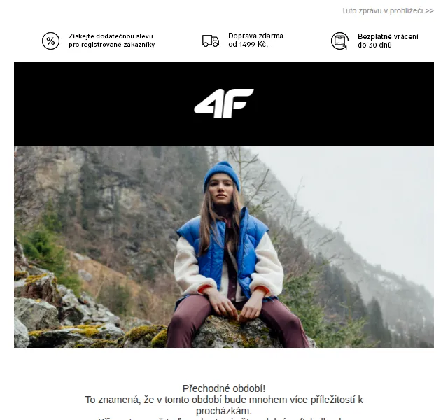 4Fstore: Větruodolný softshell a vesty na procházky – červen 2026 | Nuslet.cz