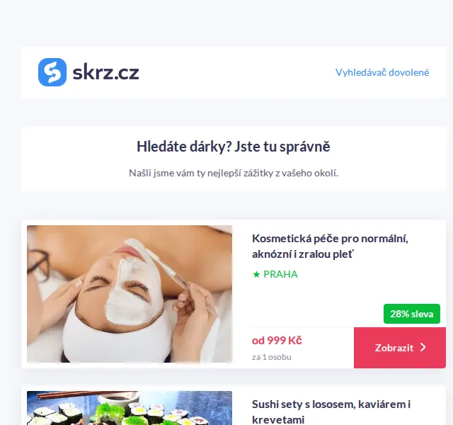 Vánoce na Skrz: vánoční dárky od 229 Kč – červen 2026 | Nuslet.cz