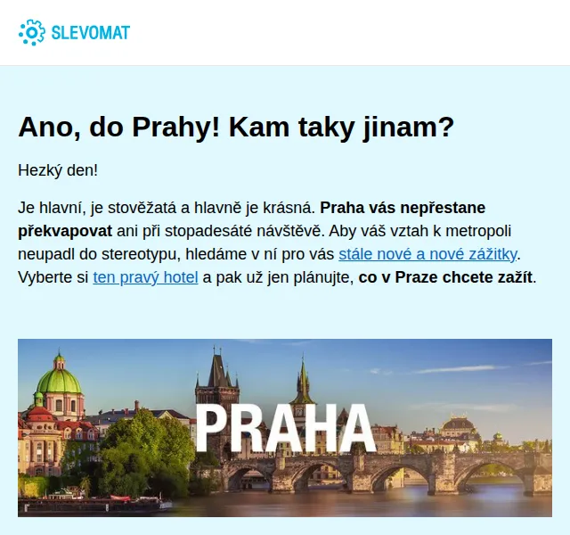 Slevomat: Pobyty v Praze se slevou až 63 % – červen 2026 | Nuslet.cz