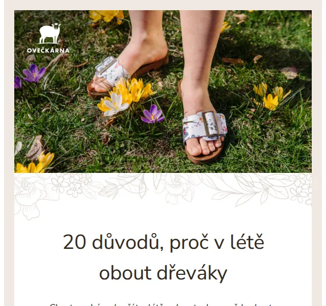 Ovečkárna: Anatomické dřeváky od 699 Kč – červen 2026 | Nuslet.cz