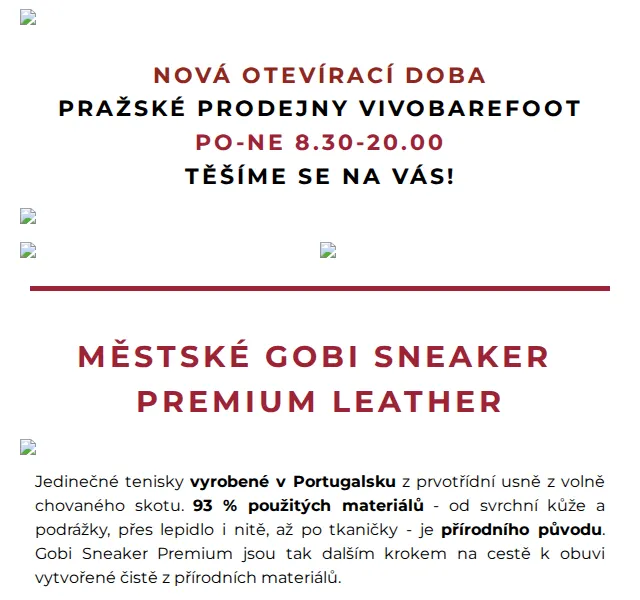 VIVOBAREFOOT: Gobi Sneaker Premium a další modely – červen 2026 | Nuslet.cz