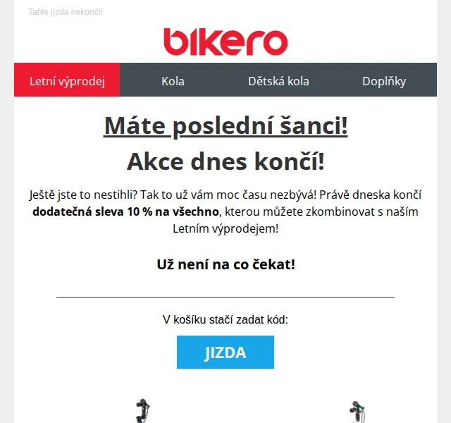 czbikero: Extra sleva 10 % na vše – červen 2026 | Nuslet.cz