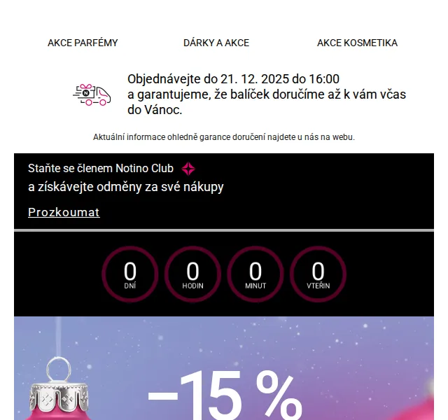 Notino Black Friday: 15% sleva na parfémy – duben 2026