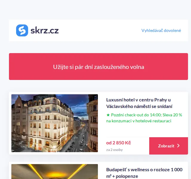 Vánoce na Skrz: Pobyty v Praze, Římě, Telči – červen 2026 | Nuslet.cz