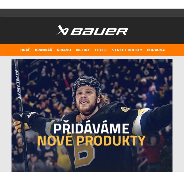 Bauer Hockey Česko: sleva až 63 % na hokejky a výstroj – červen 2026 | Nuslet.cz
