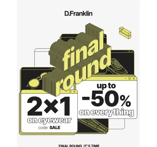 D.Franklin: 2+1 na dioptrické brýle a 50% sleva na boty – květen 2026 | Nuslet.cz