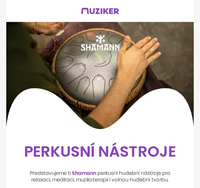 Muziker: Perkusní nástroje Shamann – červen 2026 | Nuslet.cz