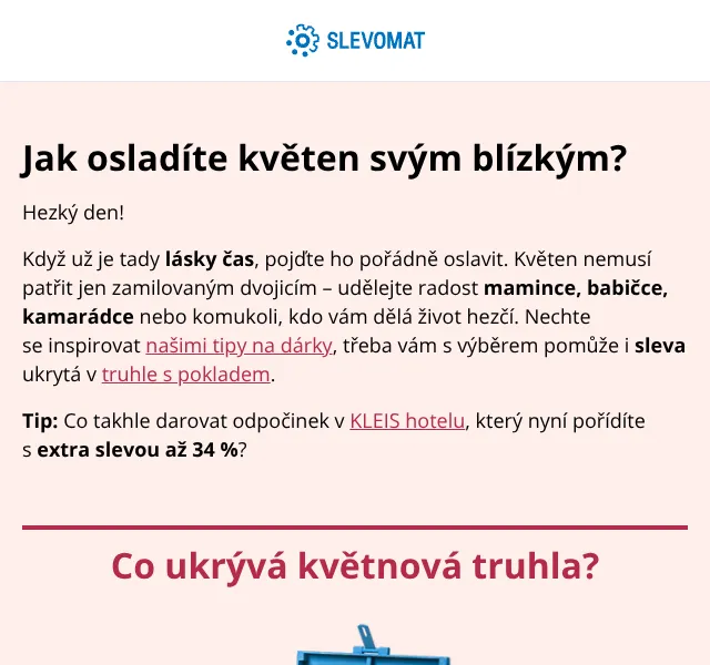 Slevomat: Dárky květen – až 34 % sleva | Nuslet.cz