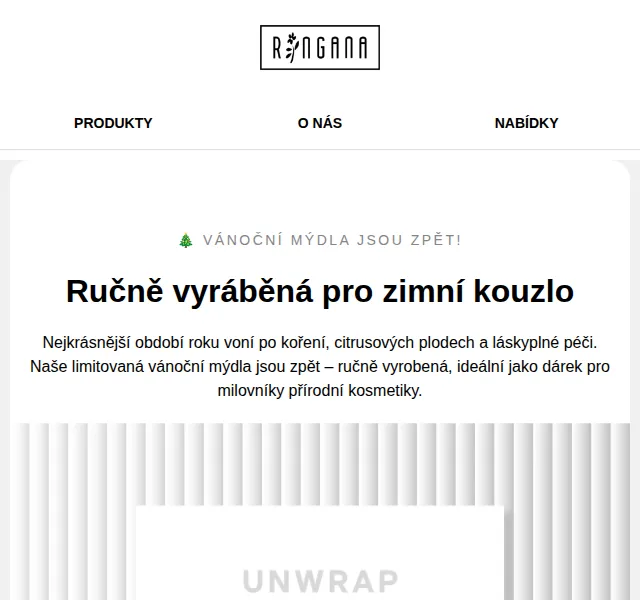 RINGANA: Vánoční mýdla sezóny – prosinec 2026 | Nuslet.cz