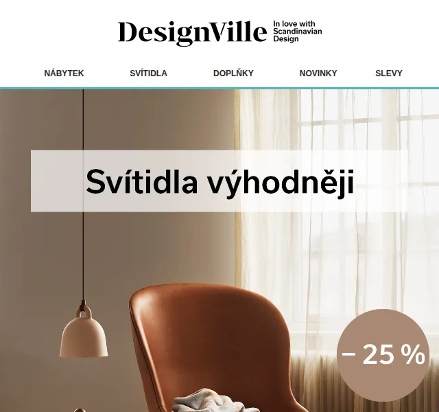 DesignVille: Svítidla Normann Copenhagen se slevou 25 % – červen 2026 | Nuslet.cz