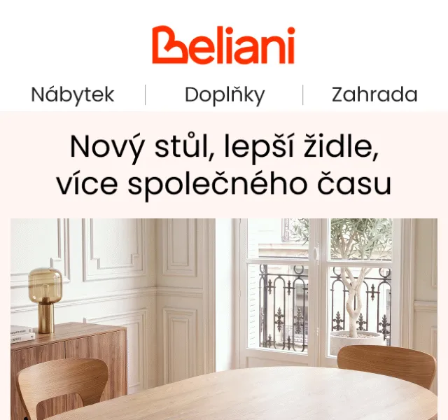 Beliani.cz: Jídelní stoly a židle – říjen 2026