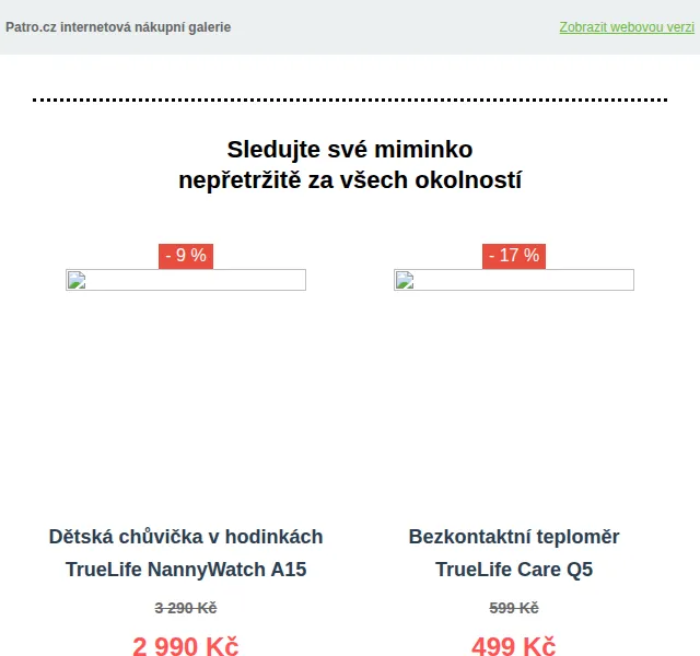Patro.cz: Sleva až 17 % na TrueLife – červen 2026 | Nuslet.cz