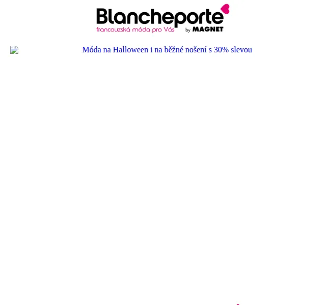 Blancheporte: Halloween 30% sleva – červen 2026 | Nuslet.cz
