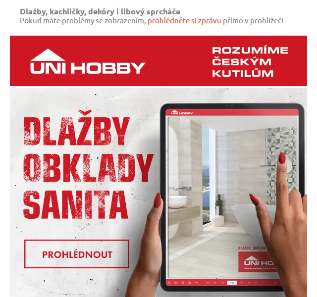 UNI HOBBY: Nový katalog dlažeb a obkladů – červen 2026 | Nuslet.cz