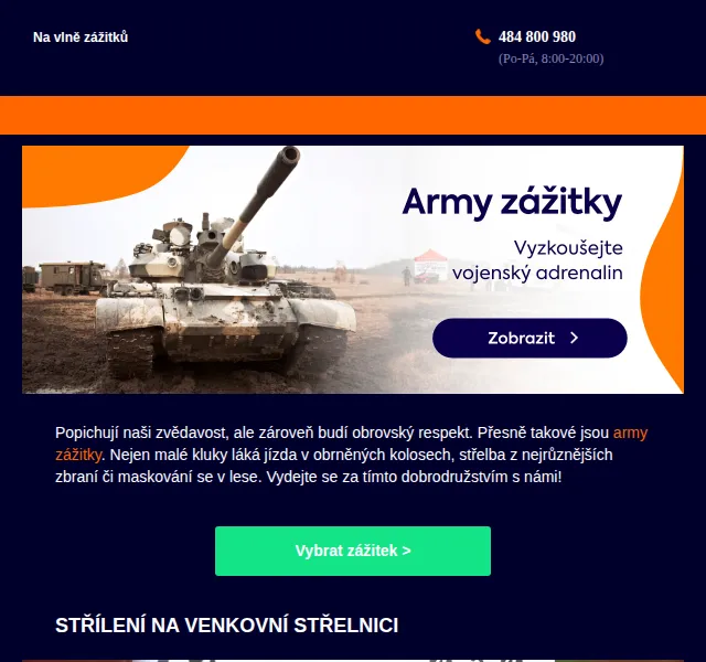 Adrop: 10 armádních zážitků se slevou – červen 2026 | Nuslet.cz