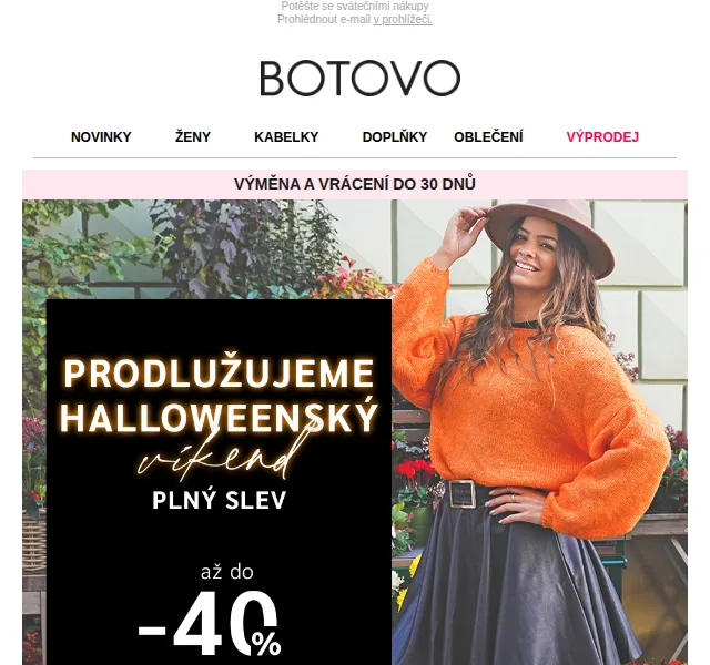 Botovo.cz: Halloweenský výprodej bot – červen 2026 | Nuslet.cz