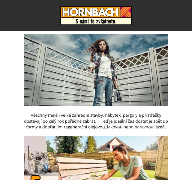 HORNBACH: Nátěry a oleje na dřevo – červen 2026 | Nuslet.cz