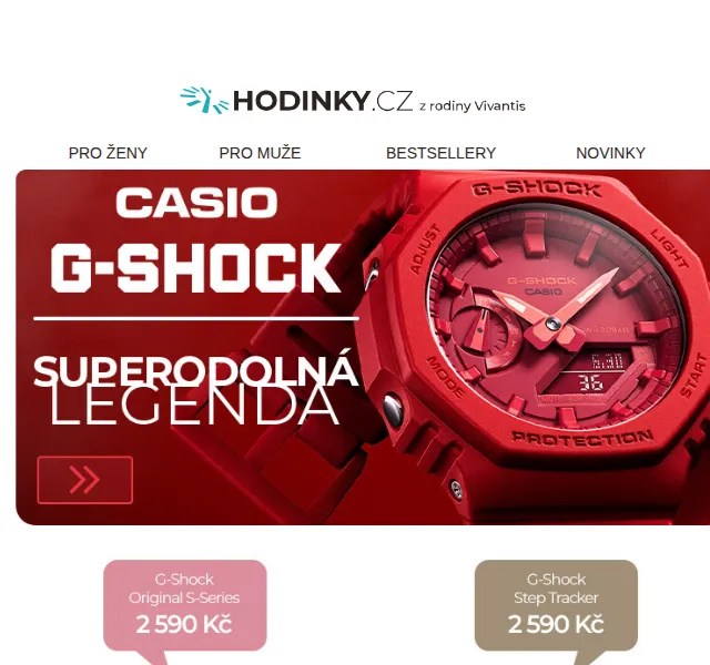 Hodinky.cz: Casio G-Shock a Huawei sleva – červen 2026 | Nuslet.cz