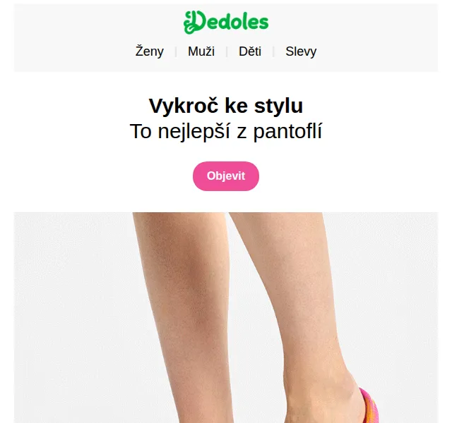 Dedoles.cz: Veselé pantofle a žabky – červen 2026 | Nuslet.cz