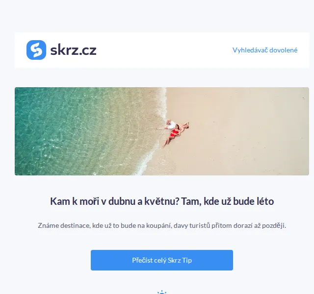 Skrz: Dovolená u moře v dubnu a květnu od 10 590 Kč – červen 2026 | Nuslet.cz