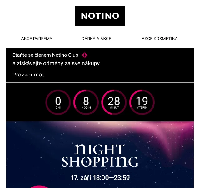 Notino: −23 % na parfémy a vůně do bytu – září 2026