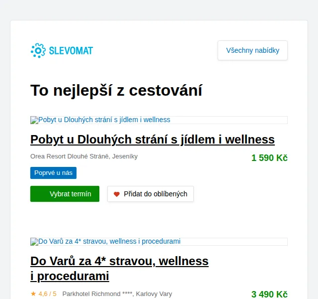 Slevomat: Pobyt u Dlouhých strání s jídlem i wellness – červen 2026 | Nuslet.cz