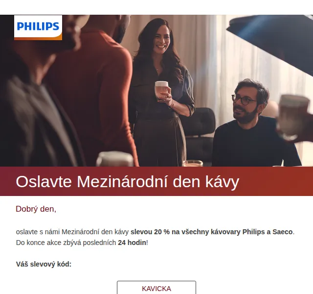Philips: sleva 20 % na kávovary a Saeco – říjen 2022 | Nuslet.cz