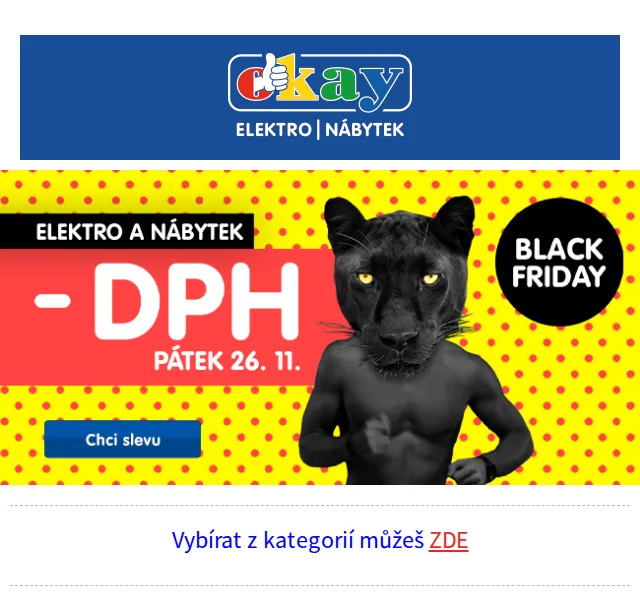 OKAY: Nakupujte elektro a nábytek bez DPH – červen 2026 | Nuslet.cz