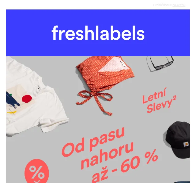 Freshlabels: Letní slevy až 60 % na oblečení a batohy – červen 2026 | Nuslet.cz
