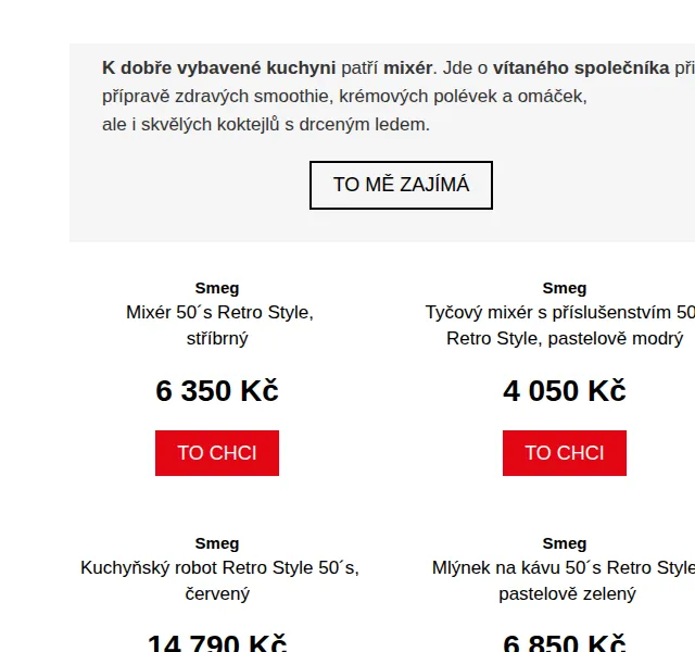 Potten & Pannen: Smeg mixéry a toustovače – červen 2026 | Nuslet.cz