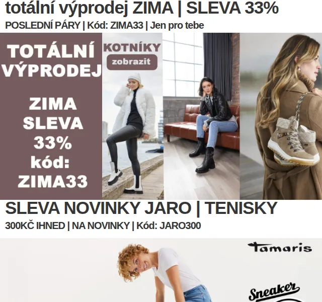 Eliteshoes: Sleva 33 % na zimní obuv a 300 Kč na jarní novinky – červen 2026 | Nuslet.cz