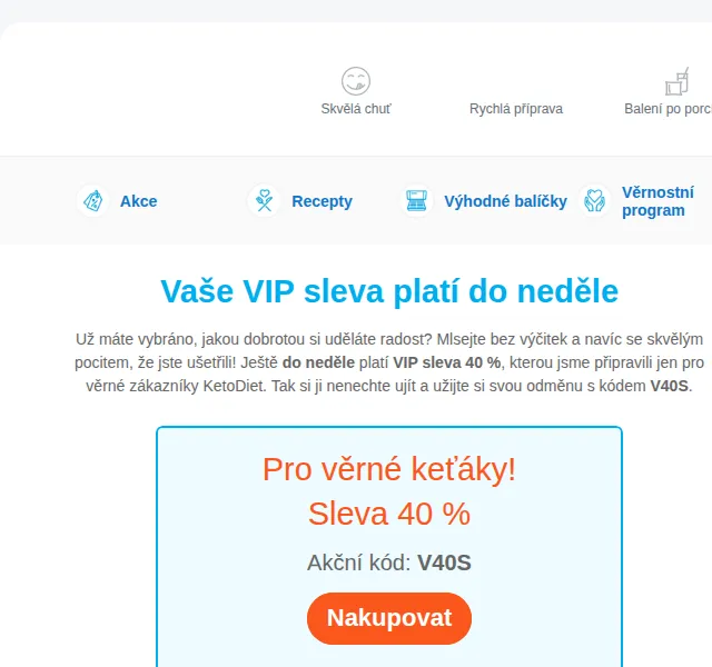 KetoDiet: VIP sleva 40 % – srpen 2025 | Nuslet.cz