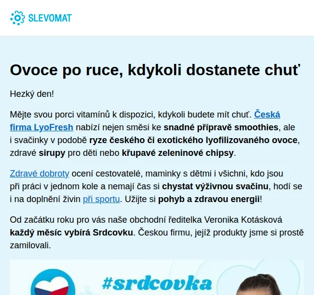 Slevomat: LyoFresh smoothie a zdravé svačinky od 19 Kč – červen 2026 | Nuslet.cz