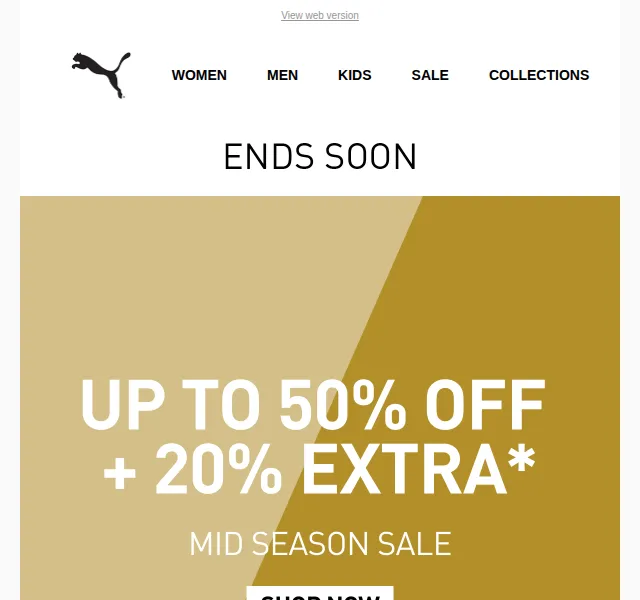 PUMA: Sleva až 50 % + 20 % extra – červen 2026 | Nuslet.cz