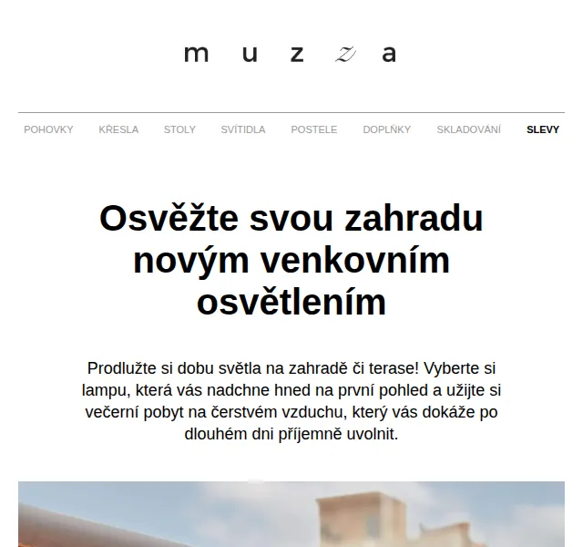MUZZA: Osvěžte zahradu venkovním osvětlením – červen 2026 | Nuslet.cz