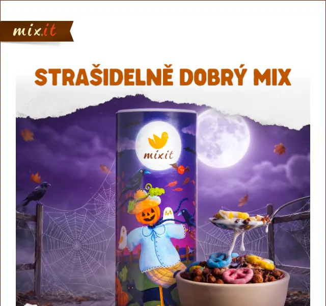 Mixit: Halloweenské sladkosti + doprava 1 Kč – září