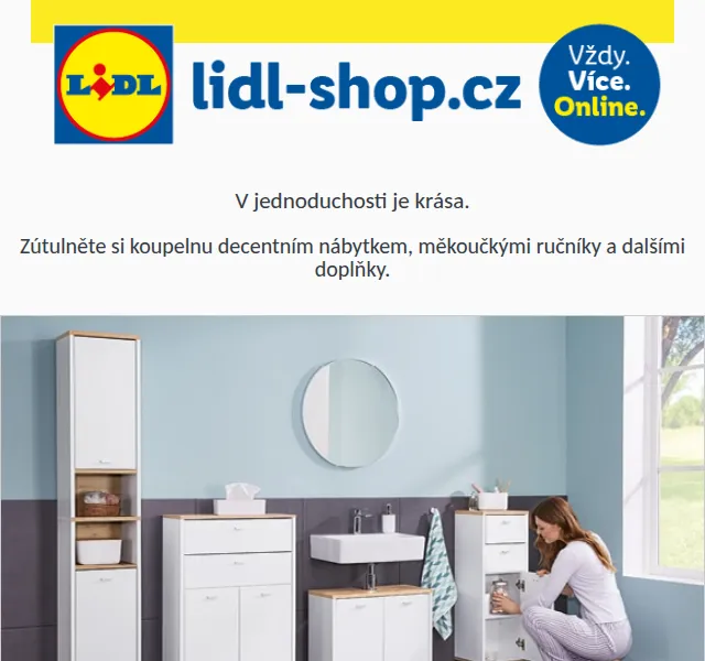 Lidl: Koupelnový nábytek Look by Wolfgang Joop – červen 2026 | Nuslet.cz